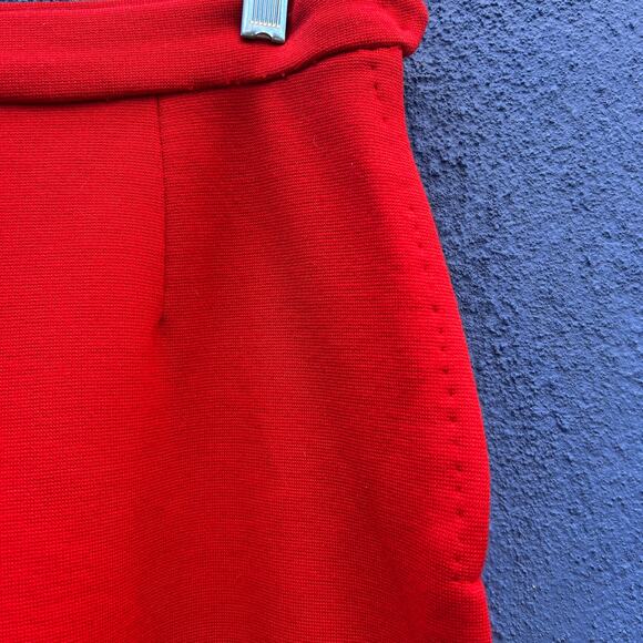 vintage red wide leg cropped pant - Picture 5 of 6
